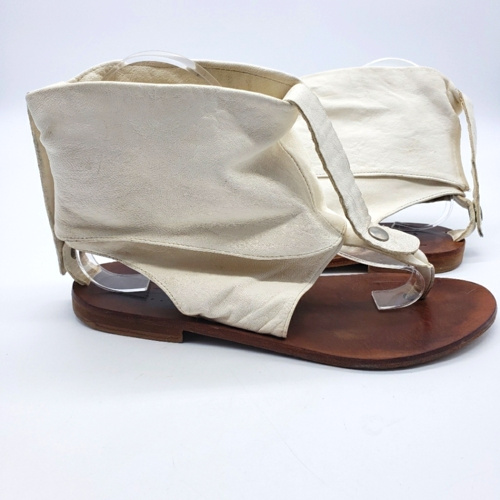 RD Company made in Italy women EU 37 white sandals leather upper leather sole